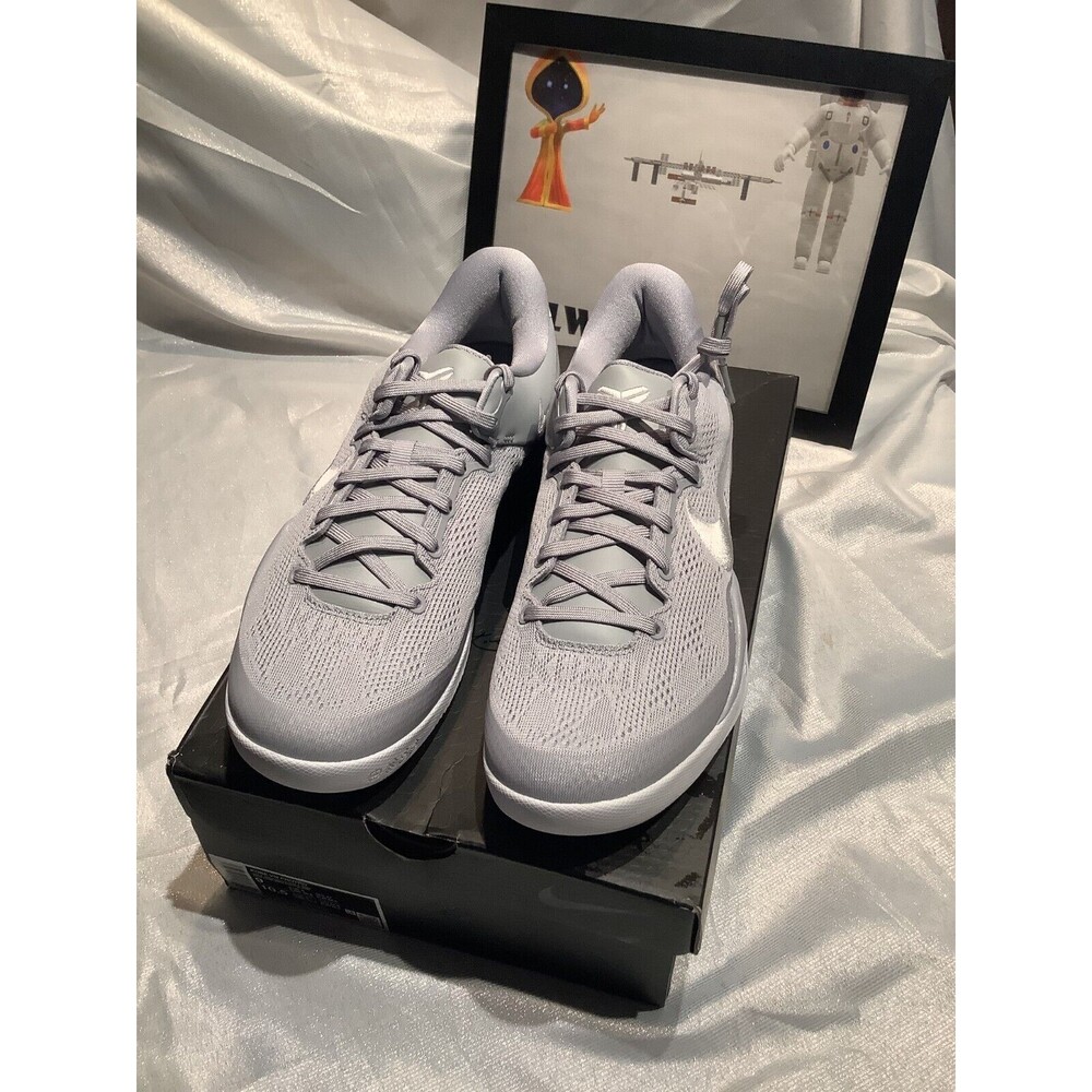 Kobe VIII ProTRO Wolf Grey Mens 9 HF9550002 Gray Basketball Shoes